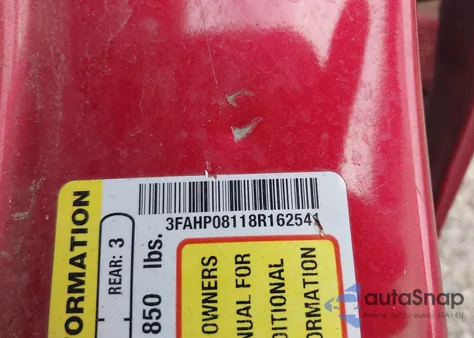 2008 Ford Fusion Sel z USA, uszkodzony, nr VIN 3FAHP08118R162541